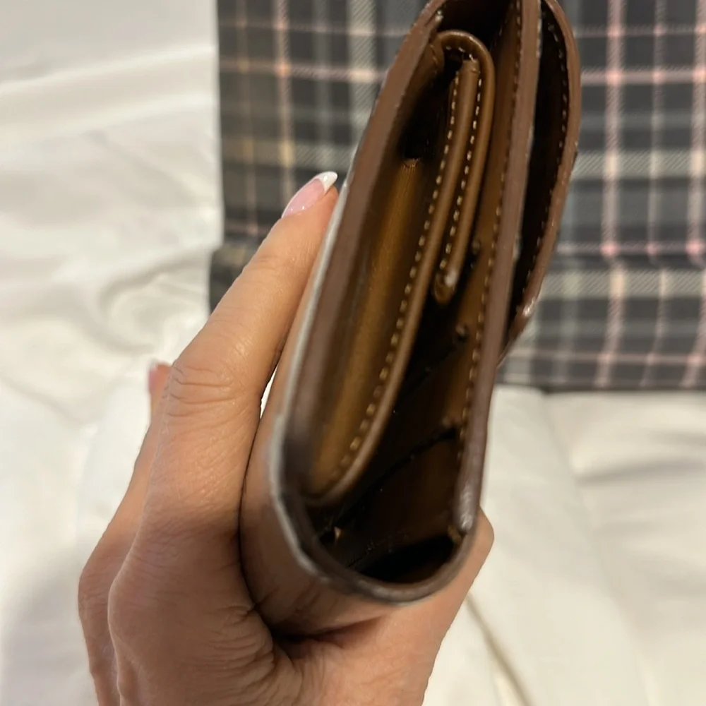 LOUIS VUITTON MONOGRAM VERNIS LONG WALLET TRIFOLD IN BRONZE